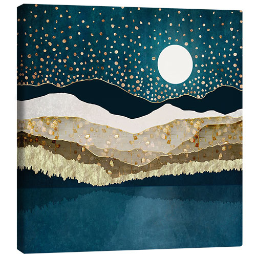 Canvas print Starlit Mountain Lake