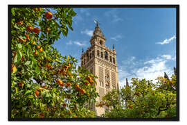 Gerahmter Kunstdruck Giralda in Sevilla