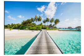 Magnettafel Urlaub auf einer tropischen Insel in den Malediven