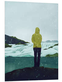 Hartschaumbild Einen Moment allein