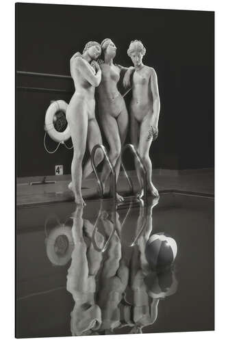 Cuadro de aluminio Three Graces by the Pool