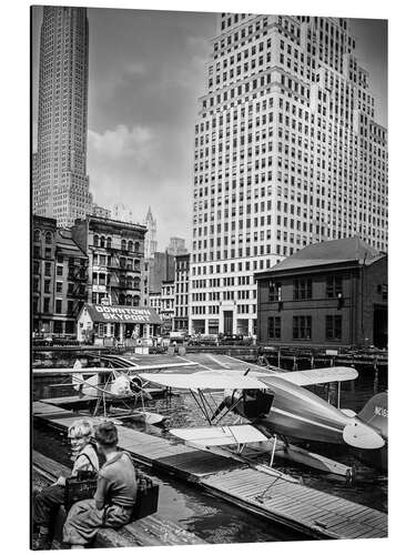 Alumiinitaulu Historisches New York: Downtown Skyport, Manhattan, 1936