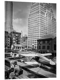 Tableau en PVC Historisches New York: Downtown Skyport, Manhattan, 1936