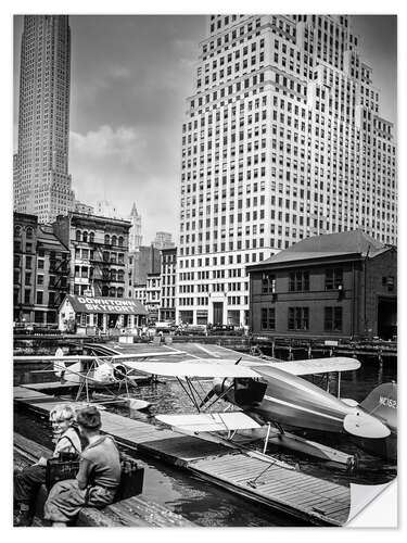 Wall sticker Historisches New York: Downtown Skyport, Manhattan, 1936