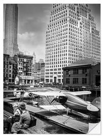 Wall sticker Historisches New York: Downtown Skyport, Manhattan, 1936