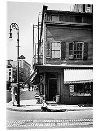 Acrylic print Historisches New York: Christopher and Bleecker Streets, Manhattan, 1936