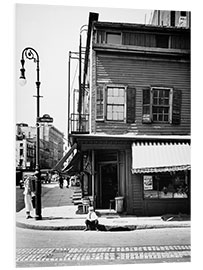 Print på skumplade Historisches New York: Christopher and Bleecker Streets, Manhattan, 1936