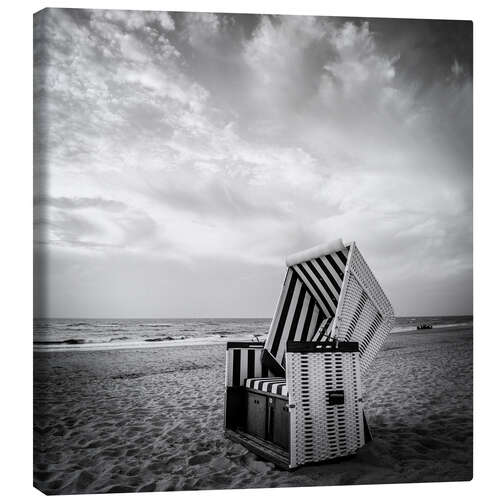 Canvas print Beach chair in Kampen on Sylt