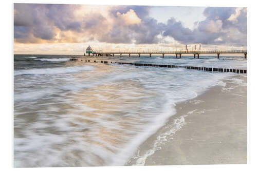 Stampa su PVC Zingst pier at sunrise