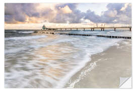 Vinilo para la pared Zingst pier at sunrise