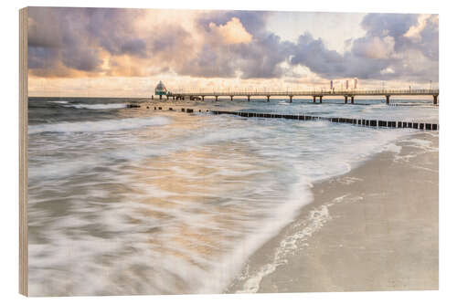 Trebilde Zingst pier at sunrise