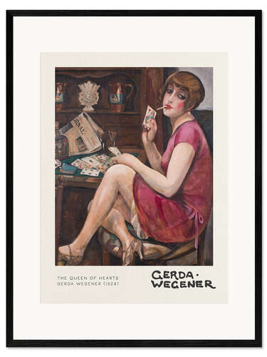 Framed art print The Queen of Hearts
