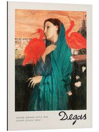 Magnettafel Young Woman with Ibis