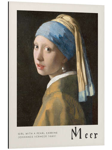 Cuadro de aluminio Girl with a Pearl Earring