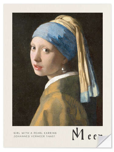 Wall sticker Girl with a Pearl Earring