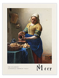 Wall print  The Milkmaid - Jan Vermeer
