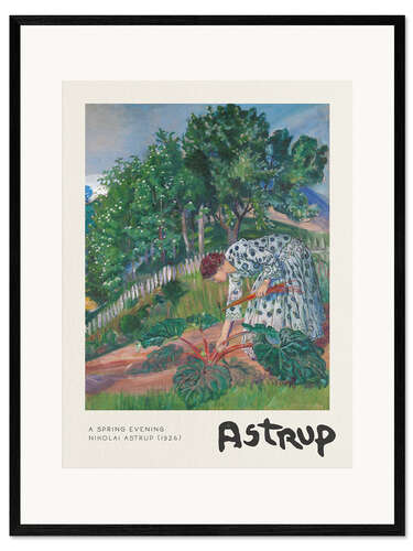 Ingelijste kunstdruk A Spring Evening