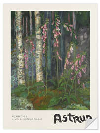 Sticker mural Foxgloves