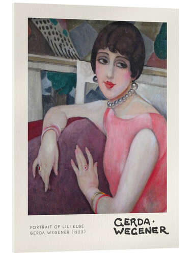 Cuadro de metacrilato Portrait of Lili Elbe