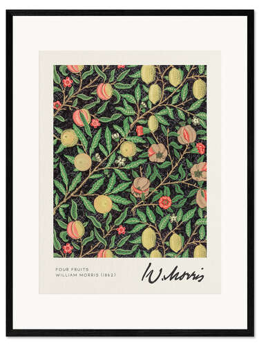 Plakat artystyczny premium w ramie Four Fruits
