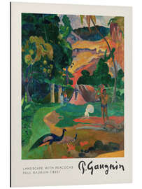 Magnettafel Landscape with Peacocks