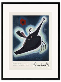 Framed art print Pointy Black