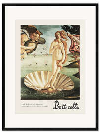 Impression artistique encadrée The Birth of Venus
