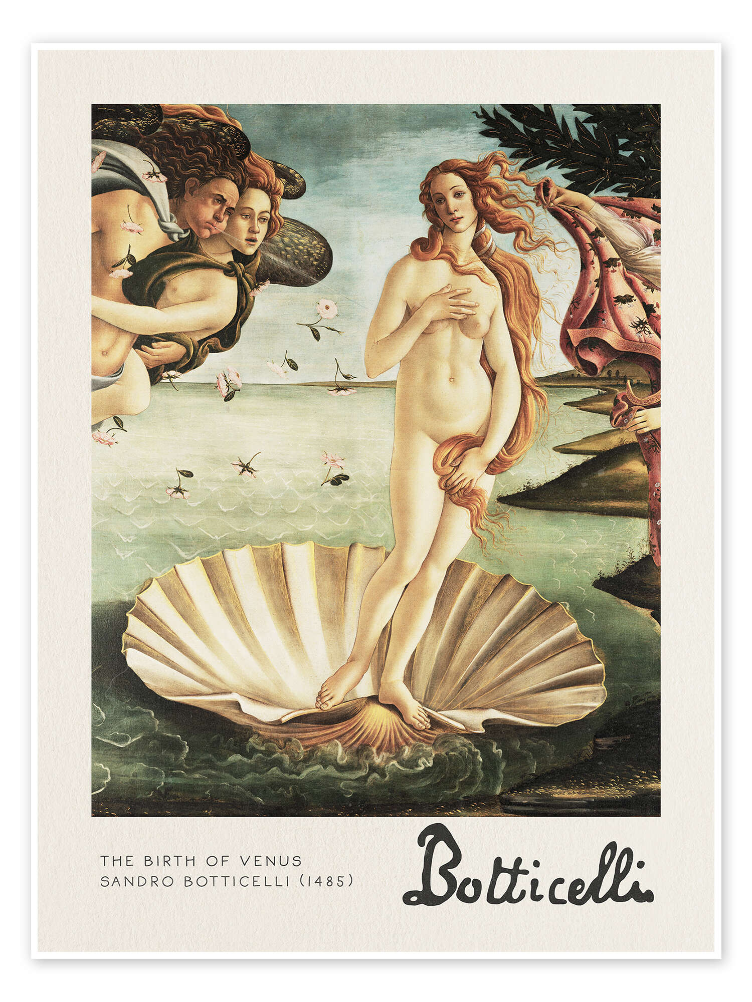 The Birth of Venus af Sandro som plakat, lærredsbillede mere | Posterlounge.dk