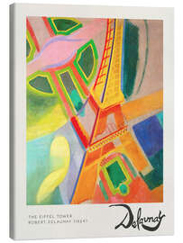 Stampa su tela  The Eiffel Tower - Robert Delaunay