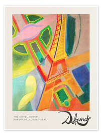 Póster  The Eiffel Tower - Robert Delaunay