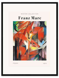 Plakat artystyczny premium w ramie Foxes, 1913
