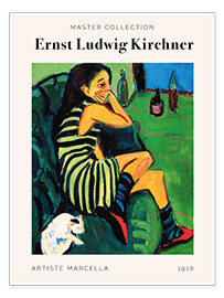 Wall print  Artiste Marcella, 1910 - Ernst Ludwig Kirchner