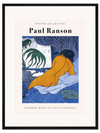 Gerahmter Kunstdruck Chambre Bleue Ou Nu À L'Éventail