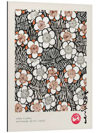 Magnettafel Dark Floral