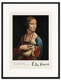 Gerahmter Kunstdruck Cecilia Gallerani