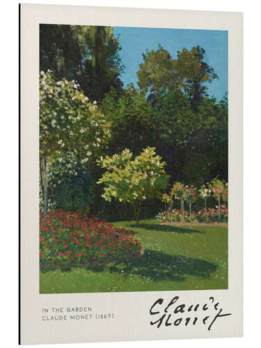 Aluminium print In the Garden, 1867