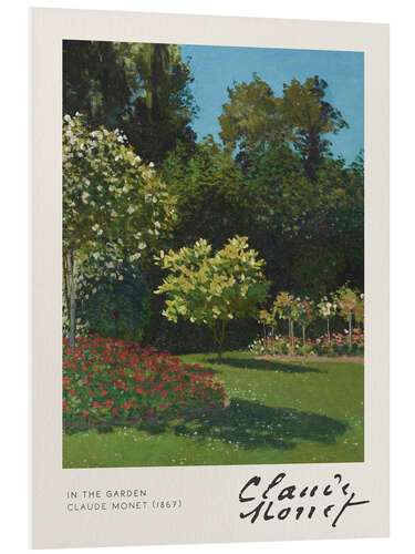 Foam board print In the Garden, 1867