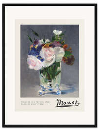 Gerahmter Kunstdruck Flowers in a Crystal Vase