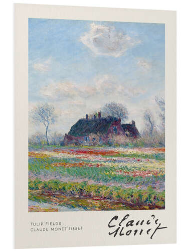 Foam board print Tulip Fields