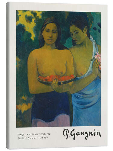 Canvas print Two Tahitian Women