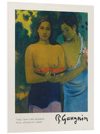 Foam board print Two Tahitian Women