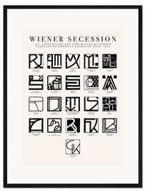 Gerahmter Kunstdruck Wiener Secession - Signets