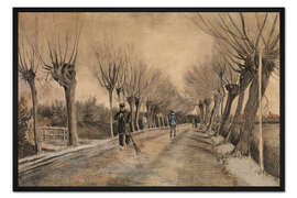 Gerahmter Kunstdruck Straße in Etten, 1881