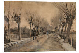 Foam board print Road in Etten, 1881