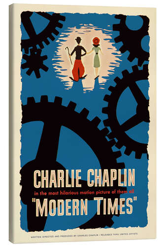 Canvas print "Modern times", Charlie Chaplin, 1936