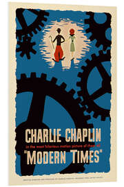 PVC print "Modern times", Charlie Chaplin, 1936