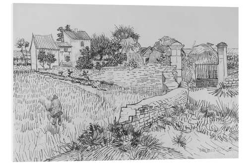 Foam board print Farm in Provence, c. 1888