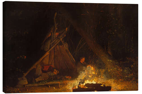Leinwandbild Lagerfeuer, 1880
