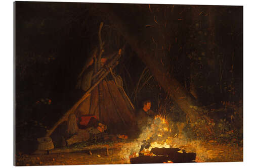 Gallery print Camp fire, 1880