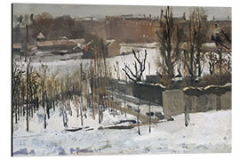 Tableau en aluminium Oosterpark, Amsterdam, in the Snow, 1892